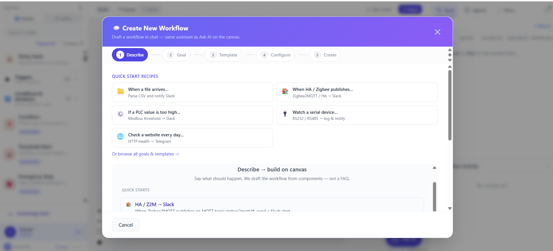 Create with Wizard